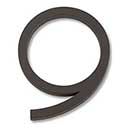 Atlas Homewares [AVN9-O] Die Cast Zinc House Number - Modern Avalon Series - Number 9 - Aged Bronze Finish - 4 1/2" H