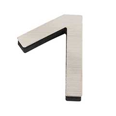 Atlas Homewares [PGN0-SS] Stainless Steel House Number - Paragon Series - Number 0 - Brushed Finish - 4&quot; H