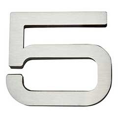 Atlas Homewares [PGN5-SS] Stainless Steel House Number - Paragon Series - Number 5 - Brushed Finish - 4&quot; H