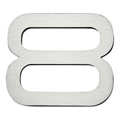 Atlas Homewares [PGN8-SS] Stainless Steel House Number - Paragon Series - Number 8 - Brushed Finish - 4&quot; H