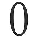 Atlas Homewares [TRN0-BL] Die Cast Zinc House Number - Traditionalist Series - Number 0 - Matte Black Finish - 6" H