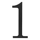 Atlas Homewares [TRN1-BL] Die Cast Zinc House Number - Traditionalist Series - Number 1 - Matte Black Finish - 6" H