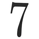Atlas Homewares [TRN7-BL] Die Cast Zinc House Number - Traditionalist Series - Number 7 - Matte Black Finish - 6&quot; H