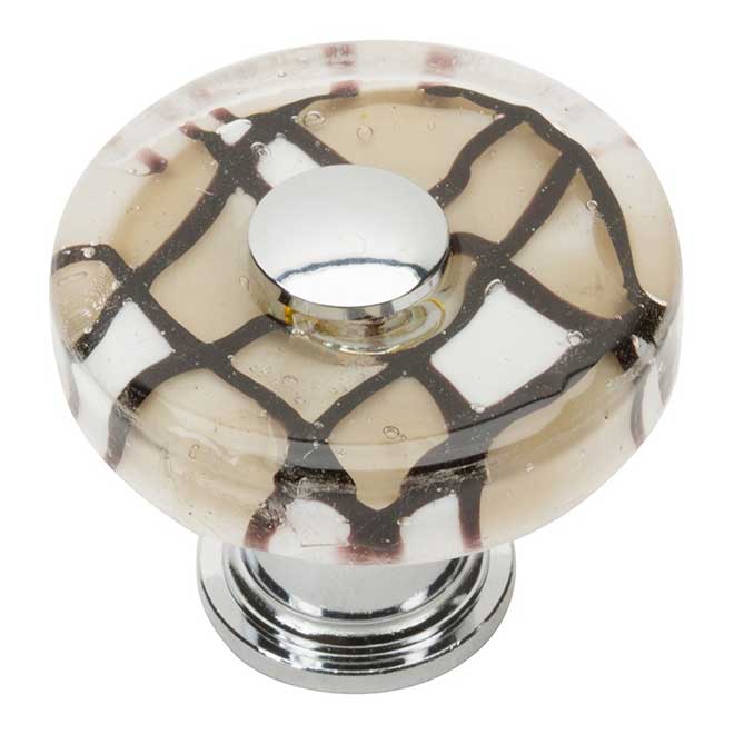 Atlas Homewares [3222CH] Glass Knob Dream Glass Series