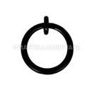 Brandywine Forge [900] Steel Shutter Ring Pull - Small - Staple Mount - 1 1/4" Dia. - Flat Black - Pair