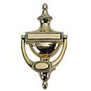 Brass Accents [A03-K0170-605] Solid Brass Door Knocker - Large Rope - Polished Brass Finish - 8" H