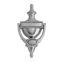 Brass Accents [A03-K0170-619] Solid Brass Door Knocker - Large Rope - Satin Nickel Finish - 8" H