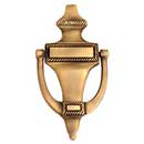 Brass Accents [A03-K0400-609] Solid Brass Door Knocker - Small Rope - Antique Brass Finish - 6 1/2&quot; H