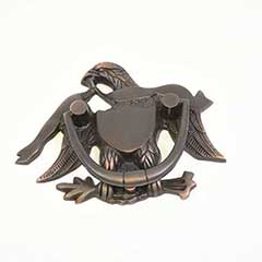 Brass Accents [A03-K2000-613VB] Solid Brass Door Knocker - Eagle - Venetian Bronze Finish - 5 9/16&quot; H