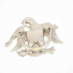 Brass Accents [A03-K2000-619] Solid Brass Door Knocker - Eagle - Satin Nickel Finish - 5 9/16&quot; H