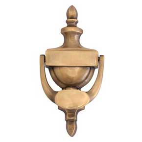 Brass Accents [A03-K4003-609] Solid Brass Door Knocker - Camden - Antique Brass Finish - 7 9/16" H