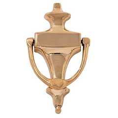 Brass Accents [A03-K4014-605] Solid Brass Door Knocker - Regency - Polished Brass Finish - 6 1/8&quot; H