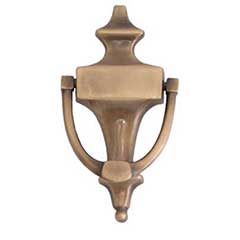 Brass Accents [A03-K4014-609] Solid Brass Door Knocker - Regency - Antique Brass Finish - 6 1/8&quot; H