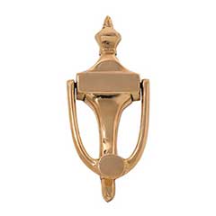 Brass Accents [A03-K4018-605] Solid Brass Door Knocker - Ravenna - Polished Brass Finish - 6 7/8&quot; H