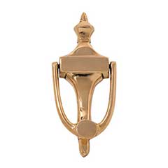 Brass Accents [A03-K4018-605] Solid Brass Door Knocker - Ravenna - Polished Brass Finish - 6 7/8&quot; H