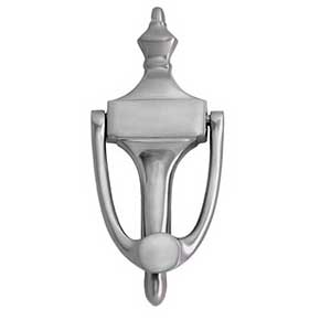 Brass Accents [A03-K4018-619] Solid Brass Door Knocker - Ravenna - Satin Nickel Finish - 6 7/8" H