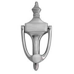 Brass Accents [A03-K4018-619] Solid Brass Door Knocker - Ravenna - Satin Nickel Finish - 6 7/8&quot; H