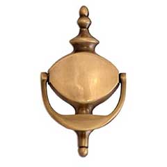 Brass Accents [A03-K4020-609] Solid Brass Door Knocker - Churchill - Antique Brass Finish - 6 3/4&quot; H