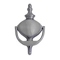 Brass Accents [A03-K4020-619] Solid Brass Door Knocker - Churchill - Satin Nickel Finish - 6 3/4&quot; H