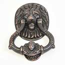 Brass Accents [A03-K5000-613VB] Solid Brass Door Knocker - Lion - Venetian Bronze Finish - 6 1/2&quot; H