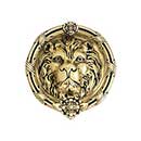 Brass Accents [A03-K5100-610] Solid Brass Door Knocker - Leo Lion - Highlighted Brass Finish - 8 3/8" H