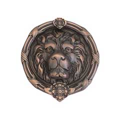 Brass Accents [A03-K5100-613VB] Solid Brass Door Knocker - Leo Lion - Venetian Bronze Finish - 8 3/8&quot; H