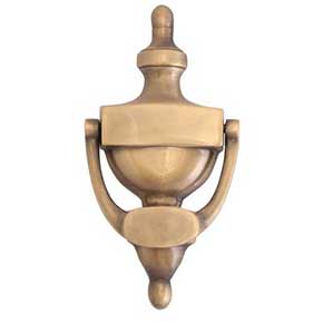 Brass Accents [A03-K5220-609] Solid Brass Door Knocker - Large Traditional - Antique Brass Finish - 8" H