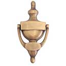 Brass Accents [A03-K5220-609] Solid Brass Door Knocker - Large Traditional - Antique Brass Finish - 8&quot; H