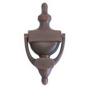 Brass Accents [A03-K5220-613VB] Solid Brass Door Knocker - Large Traditional - Venetian Bronze Finish - 8" H