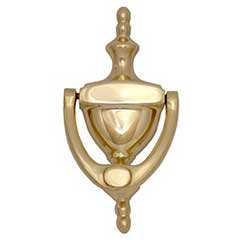 Brass Accents [A03-K6550-605] Solid Brass Door Knocker - Medium Traditional - Polished Brass Finish - 6&quot; H