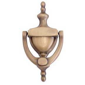 Brass Accents [A03-K6550-609] Solid Brass Door Knocker - Medium Traditional - Antique Brass Finish - 6" H