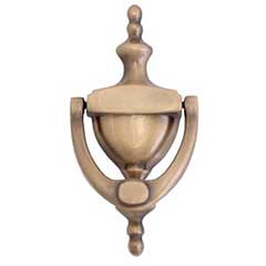 Brass Accents [A03-K6550-609] Solid Brass Door Knocker - Medium Traditional - Antique Brass Finish - 6&quot; H