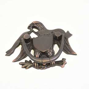 Brass Accents [A03-K2000-613VB] Solid Brass Door Knocker - Eagle - Venetian Bronze Finish - 5 9/16" H