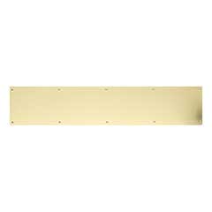 Brass Accents [A09-P0628-PVD] Stainless Steel Door Kick Plate - Screw Mount - Polished Brass (PVD) Finish - 6&quot; W x 28&quot; L