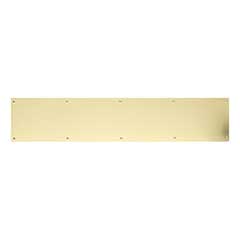 Brass Accents [A09-P0628-PVD] Stainless Steel Door Kick Plate - Screw Mount - Polished Brass (PVD) Finish - 6" W x 28" L