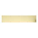 Brass Accents [A09-P0628-PVD] Stainless Steel Door Kick Plate - Screw Mount - Polished Brass (PVD) Finish - 6&quot; W x 28&quot; L