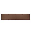Brass Accents [A09-P0630-770] Aluminum Door Kick Plate - Screw Mount - Weathered Rust Finish - 6" W x 30" L
