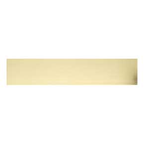Brass Accents [A09-P0630-PVDADH] Stainless Steel Door Kick Plate - Adhesive Mount - Polished Brass (PVD) Finish - 6" W x 30" L