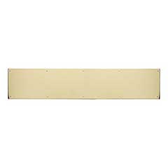 Brass Accents [A09-P0634-628] Aluminum Door Kick Plate - Screw Mount - Polished Brass Finish - 6&quot; W x 34&quot; L