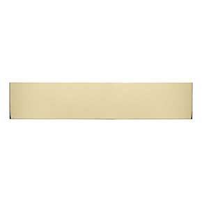 Brass Accents [A09-P0634-628MAG] Aluminum Door Kick Plate - Magnetic Mount - Polished Brass Finish - 6" W x 34" L