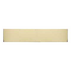Brass Accents [A09-P0830-628] Aluminum Door Kick Plate - Screw Mount - Polished Brass Finish - 8" W x 30" L