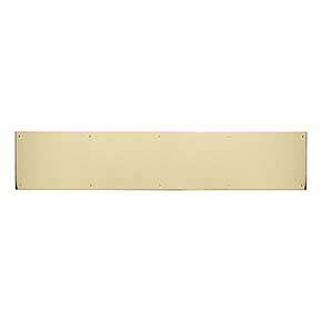 Brass Accents [A09-P0834-628] Aluminum Door Kick Plate - Screw Mount - Polished Brass Finish - 8" W x 34" L