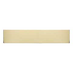 Brass Accents [A09-P0840-628ADH] Aluminum Door Kick Plate - Adhesive Mount - Polished Brass Finish - 8" W x 40" L