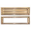 Brass Accents [A07-M0030-609] Solid Brass Door Mail Slot - Single Flap - Antique Brass Finish - 13" L
