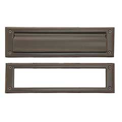 Brass Accents [A07-M0030-613VB] Solid Brass Door Mail Slot - Single Flap - Venetian Bronze Finish - 13&quot; L