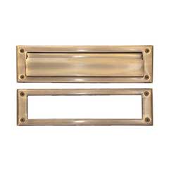 Brass Accents [A07-M0070-609] Solid Brass Door Mail Slot - Single Flap - Antique Brass Finish - 10&quot; L