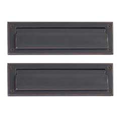 Brass Accents [A07-M0010-613VB] Solid Brass Door Mail Slot - Double Flap - Venetian Bronze Finish - 13&quot; L