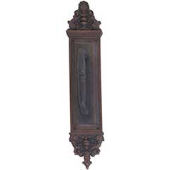 Brass Accents [A04-P5231-CLN-613VB] Solid Brass Door Pull Plate - Apollo w/ Colonial Pull - Venetian Bronze Finish - 3 5/8&quot; W x 18&quot; L
