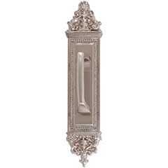 Brass Accents [A04-P5231-MSS-619] Solid Brass Door Pull Plate - Mission Pull - Satin Nickel Finish - 3 5/8&quot; W x 18&quot; L