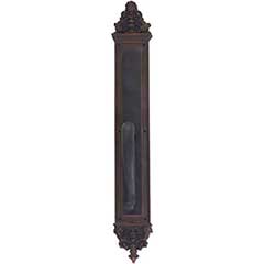 Brass Accents [A04-P5241-SGR-613VB] Solid Brass Door Pull Plate - Apollo w/ S-Grip Pull - Venetian Bronze Finish - 3 5/8&quot; W x 25 1/2&quot; L